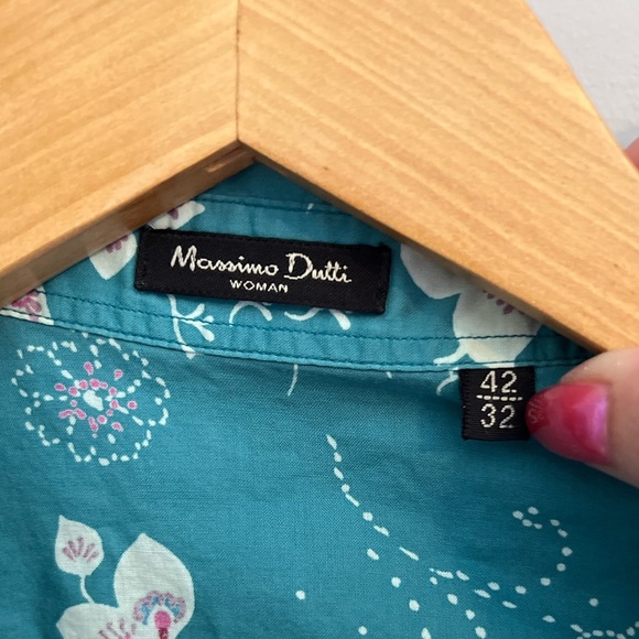 Massimo Dutti Floral Paisley Button Up Top 32/42 - Picture 3 of 4